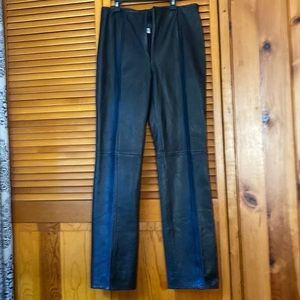 Lulu bravo Awesome design new leather pants zipper front